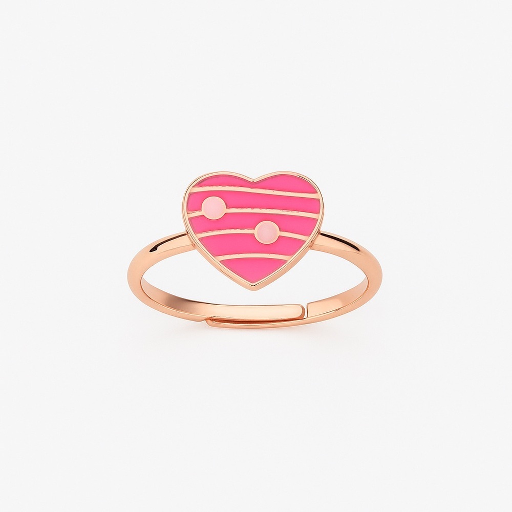 Pink Heart Adjustable Ring 20$